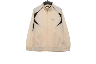 Balenciaga double stitch embroidered contrast suit jacket 01