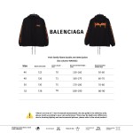  Balenciage flame double arm letter Windbreaker Jacket
