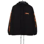 Balenciaga flame double arm letter Windbreaker Jacket