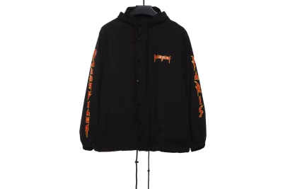 Balenciaga flame double arm letter Windbreaker Jacket 01