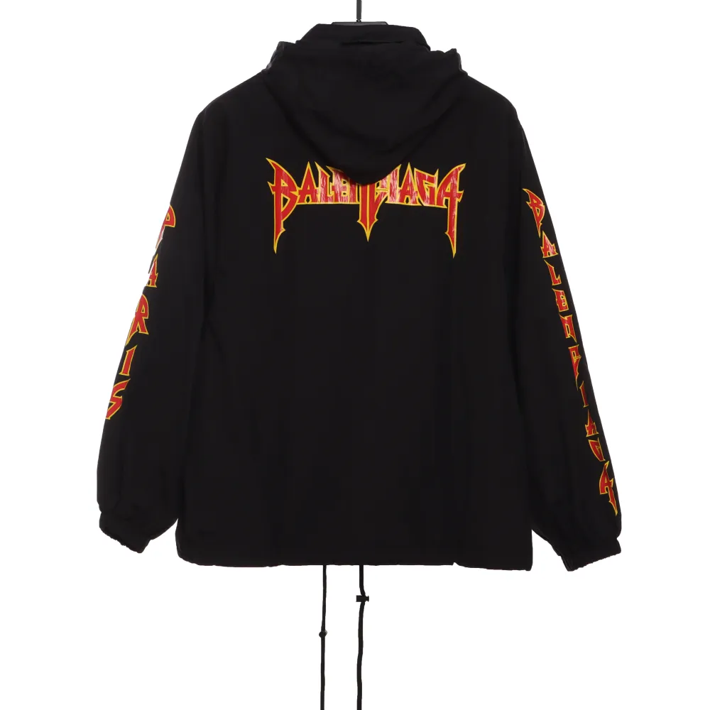 Balenciaga flame double arm letter Windbreaker Jacket