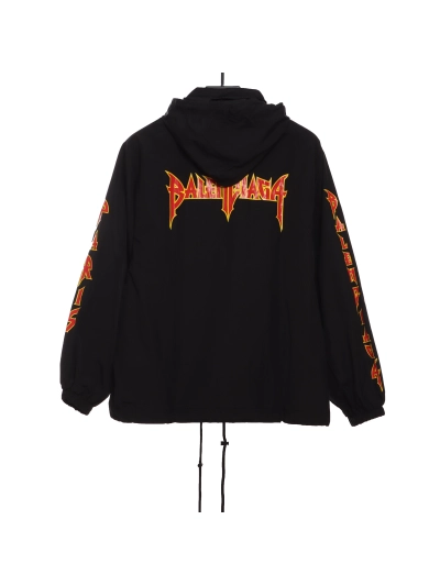 Balenciaga flame double arm letter Windbreaker Jacket 02