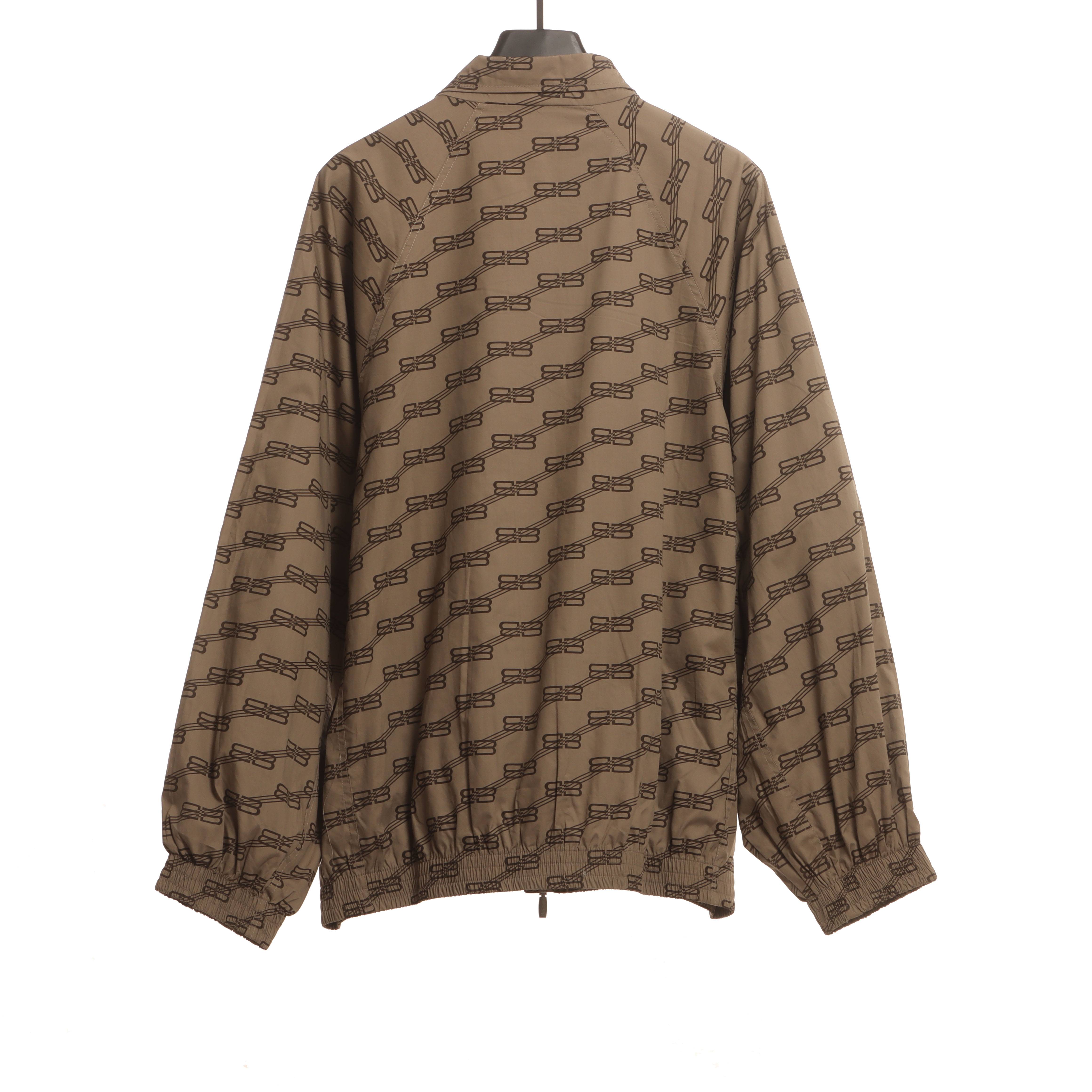 Balenciaga full print lock monogram jacket