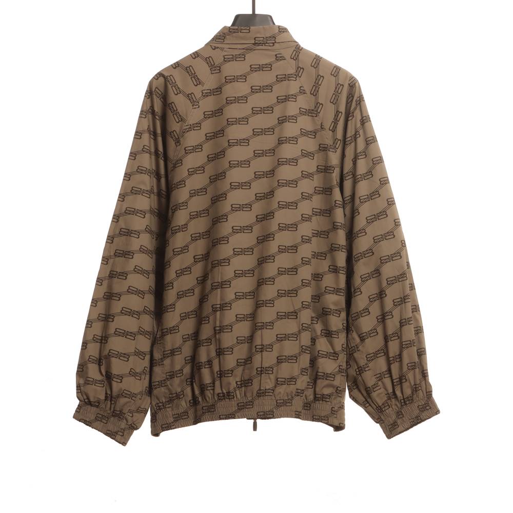  Balenciage full print lock monogram jacket