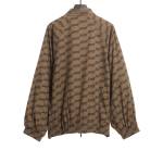  Balenciage full print lock monogram jacket