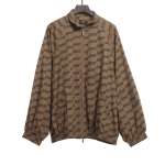  Balenciage full print lock monogram jacket