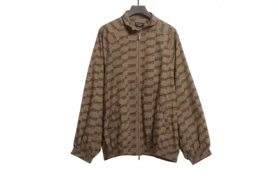 Balenciaga full print lock monogram jacket 01