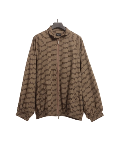 Balenciaga full print lock monogram jacket 01