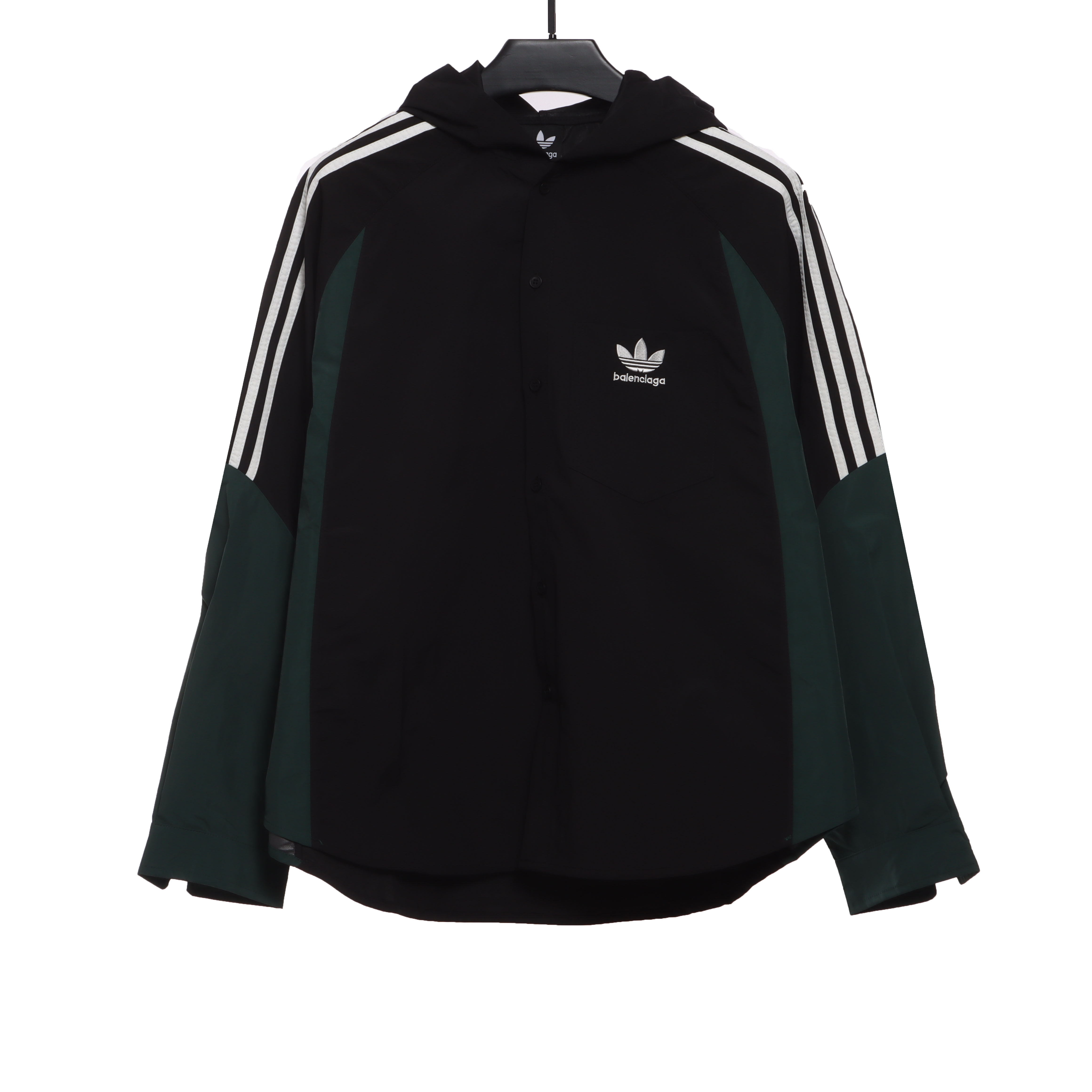 Balenciage joint AD patchwork contrast Windbreaker Jacket