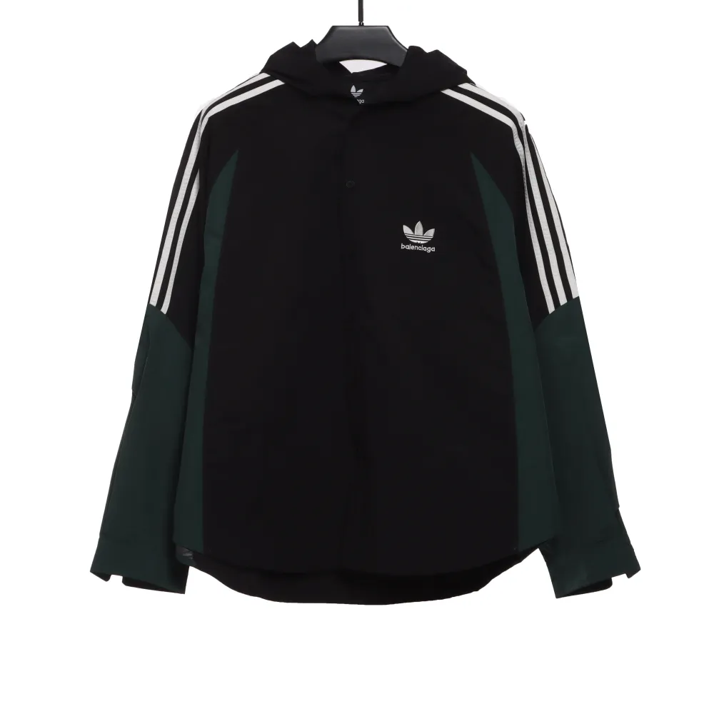 Balenciaga joint AD patchwork contrast Windbreaker Jacket