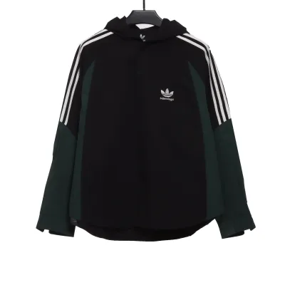 Balenciaga joint AD patchwork contrast Windbreaker Jacket 01