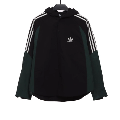 Balenciaga joint AD patchwork contrast Windbreaker Jacket 01