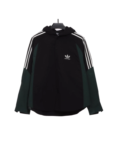 Balenciaga joint AD patchwork contrast Windbreaker Jacket 01