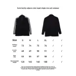 Balenciaga joint AD solid color lapel single-breasted suit jacket