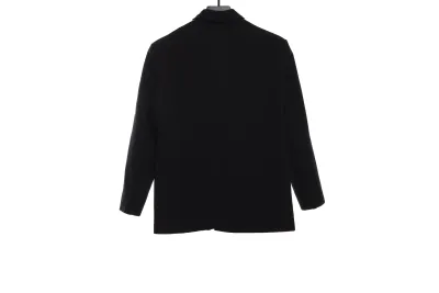 Balenciaga joint AD solid color lapel single-breasted suit jacket 02