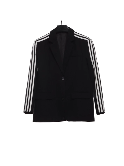 Balenciaga joint AD solid color lapel single-breasted suit jacket 01