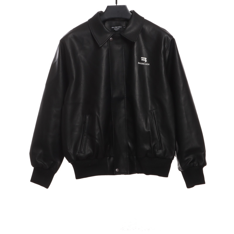  Balenciage leather motorcycle jacket