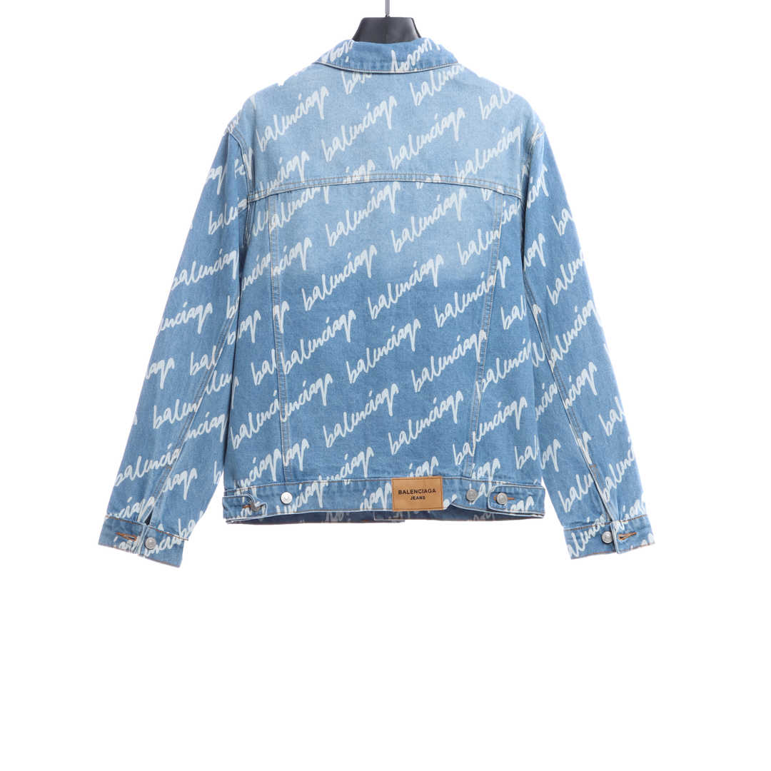 Balenciaga paint barrage washed jacket