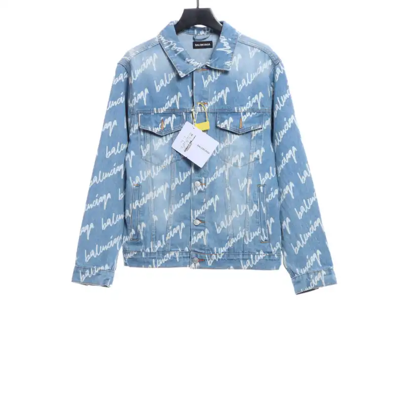 Balenciaga paint barrage washed jacket