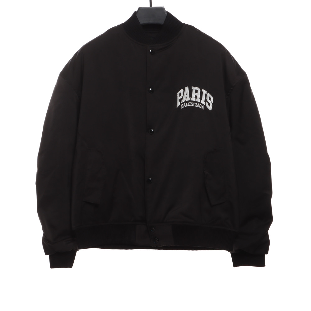  Balenciage PARIS logo baseball jacket