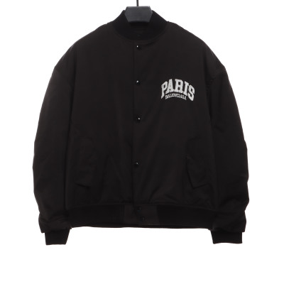  Balenciage PARIS logo baseball jacket 01