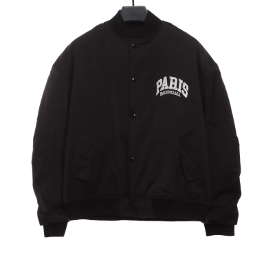 Balenciaga PARIS logo baseball jacket 01
