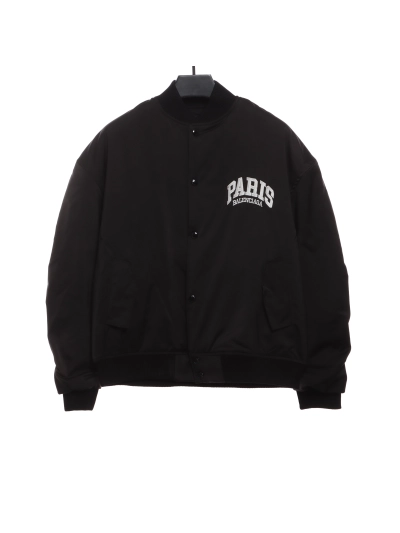 Balenciaga PARIS logo baseball jacket 01