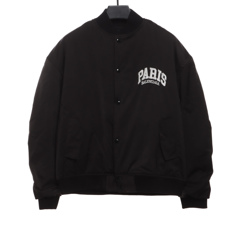  Balenciage PARIS logo baseball jacket