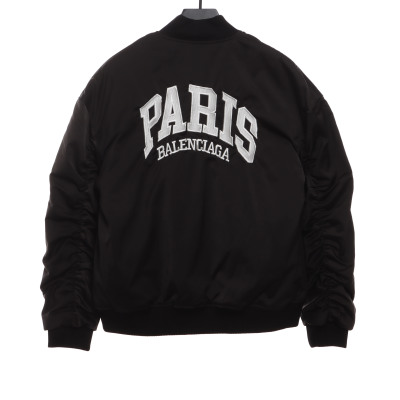  Balenciage PARIS logo baseball jacket 02