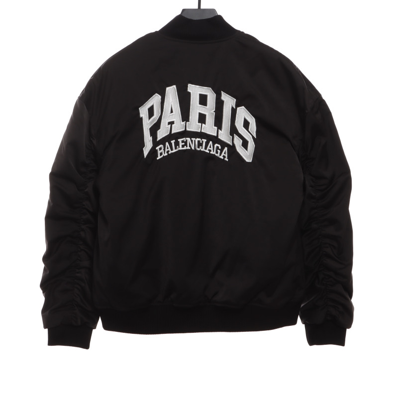  Balenciage PARIS logo baseball jacket