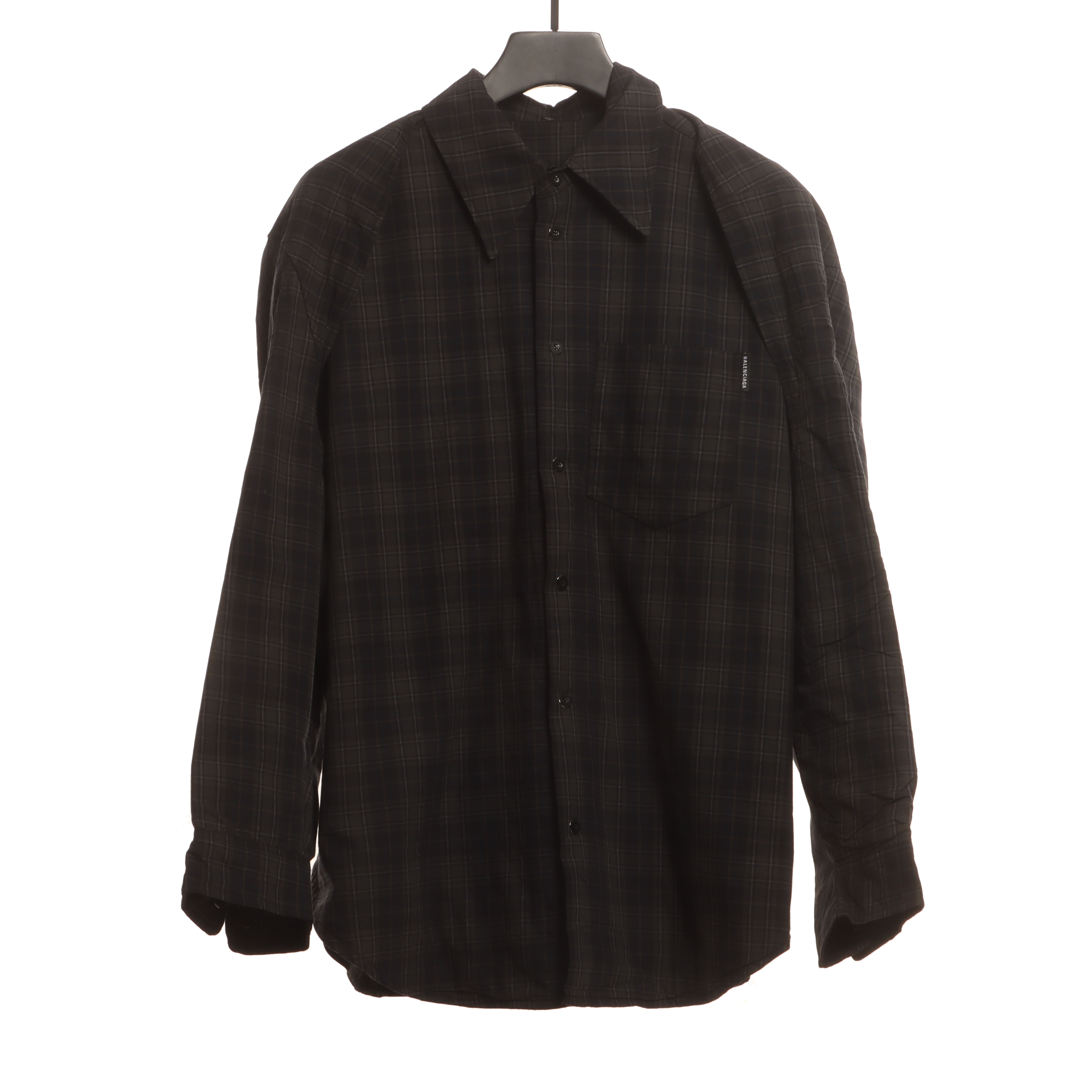 Balenciaga plaid detachable jacket