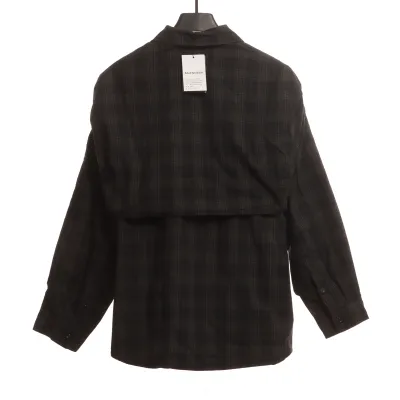 Balenciaga plaid detachable jacket 01