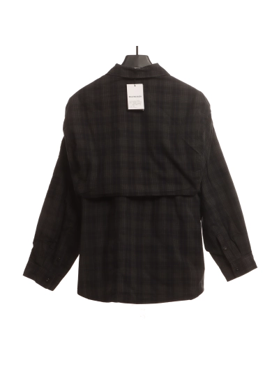 Balenciaga plaid detachable jacket 01