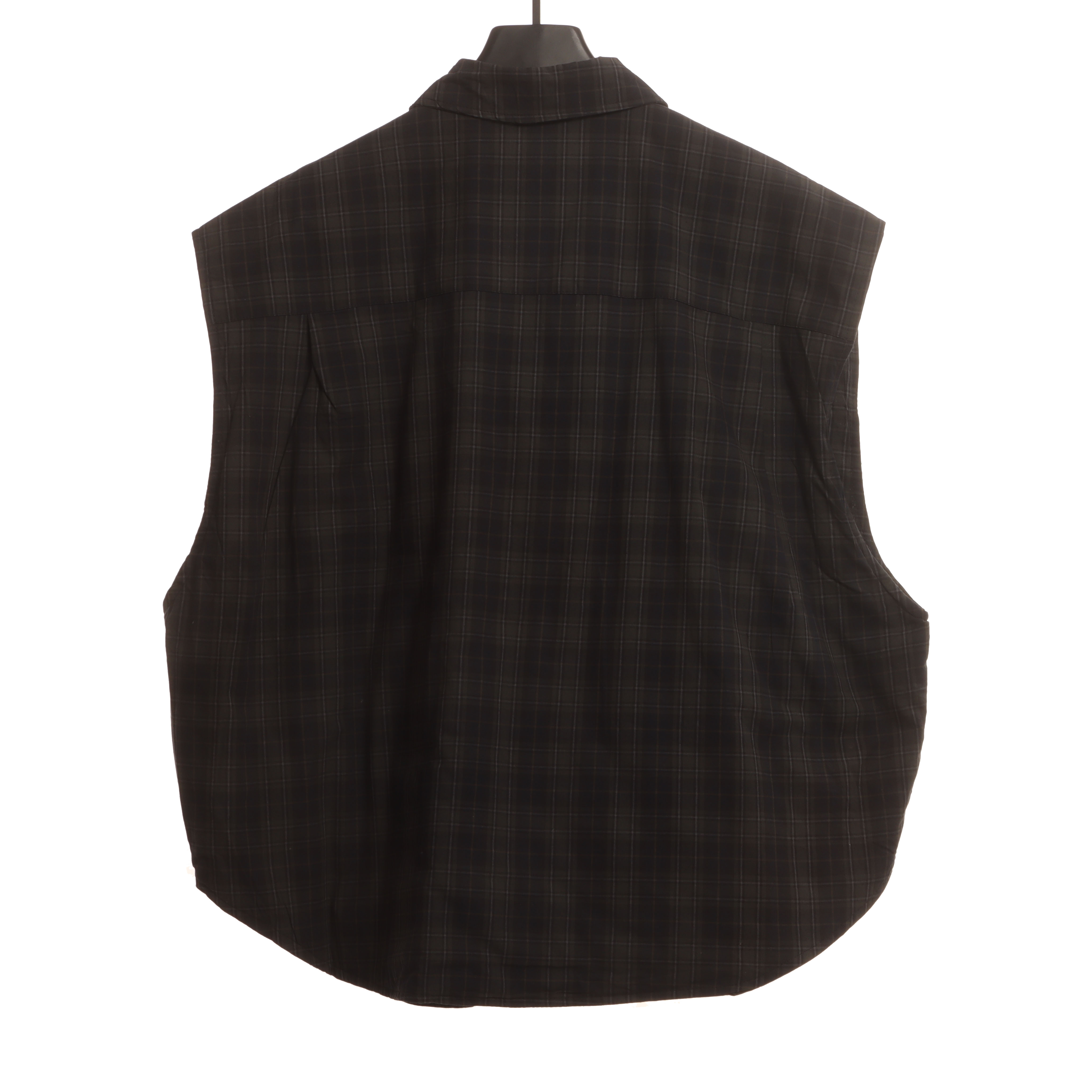 Balenciaga plaid detachable jacket