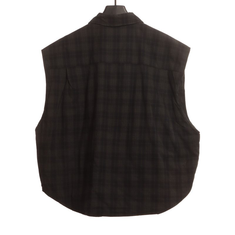  Balenciage plaid detachable jacket