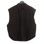 Balenciaga plaid detachable jacket