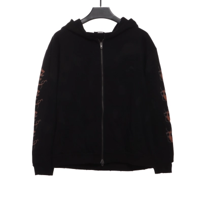 Balenciaga Sanskrit distressed mud dyed jacket 01