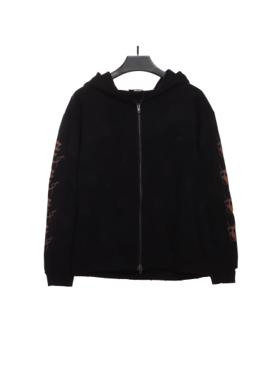 Balenciaga Sanskrit distressed mud dyed jacket 01