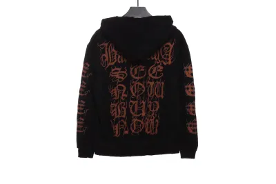 Balenciaga Sanskrit distressed mud dyed jacket 02