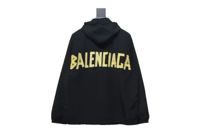 Balenciaga yellow tape letter Windbreaker Jacket 02
