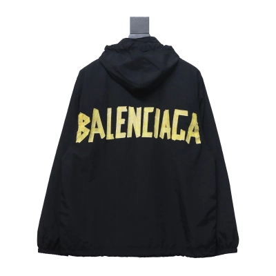 Balenciaga yellow tape letter Windbreaker Jacket 02