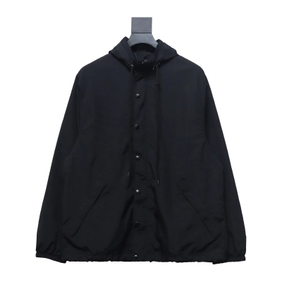 Balenciaga yellow tape letter Windbreaker Jacket 01