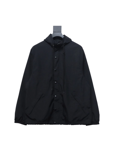 Balenciaga yellow tape letter Windbreaker Jacket 01