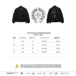 Chrome Hearts cross patch leather pilot jacket
