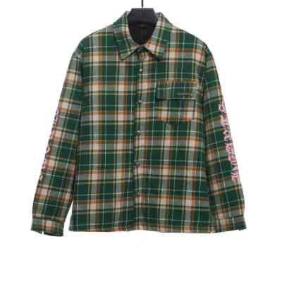 Chrome Hearts plaid silver Sanskrit jacket 1 01