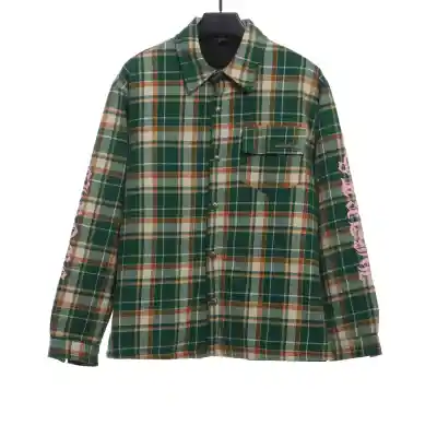 Chrome Hearts plaid silver Sanskrit jacket 1 01