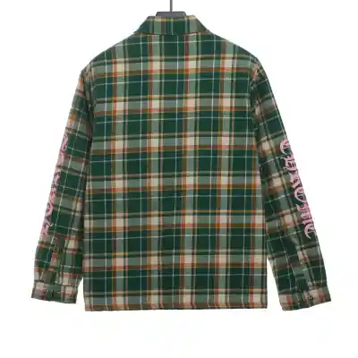 Chrome Hearts plaid silver Sanskrit jacket 1 02