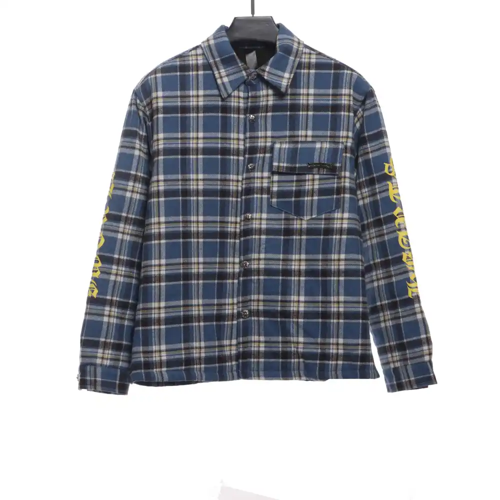  Chrome Hearts plaid silver Sanskrit jacket 2