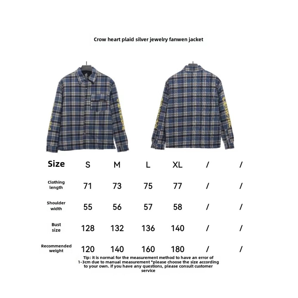 Chrome Hearts plaid silver Sanskrit jacket 2