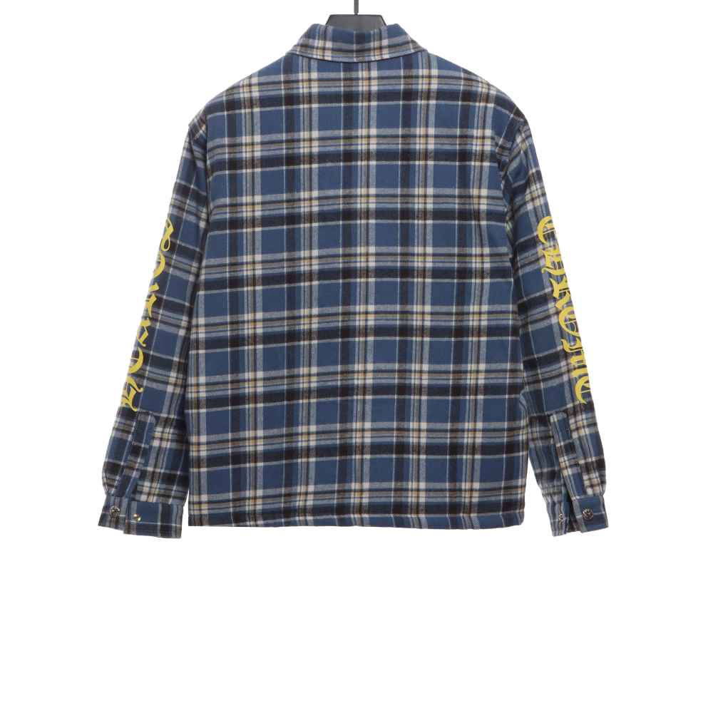 Chrome Hearts plaid silver Sanskrit jacket 2